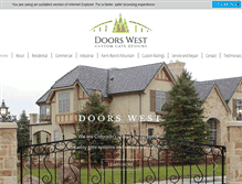 Tablet Screenshot of doorswestinc.com